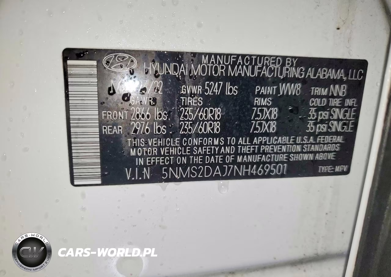 2022 Hyundai Santa Fe Sel VIN:5NMS2DAJ7NH469501 - 14