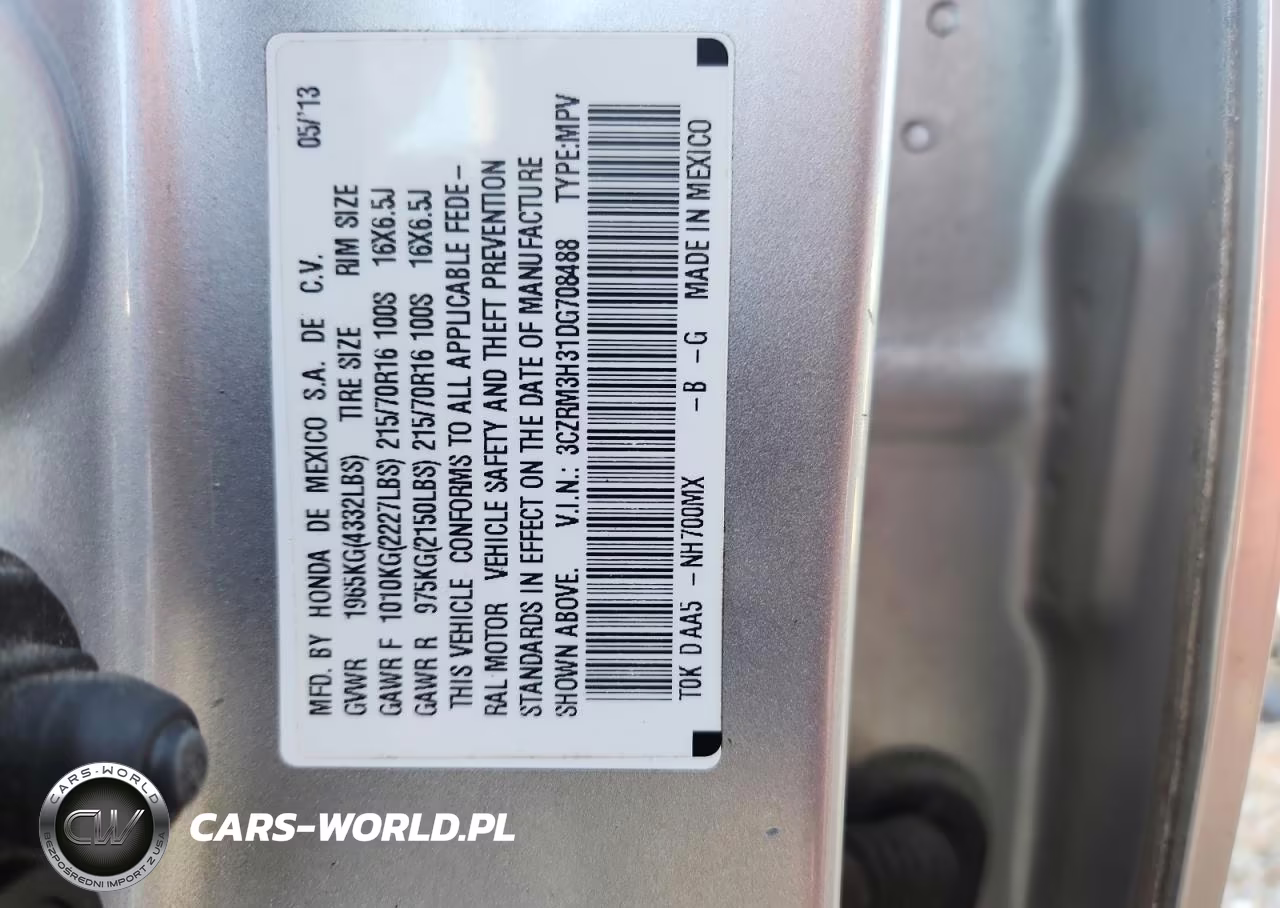 2013 Honda Cr-V Lx VIN:3CZRM3H31DG708488 - 14