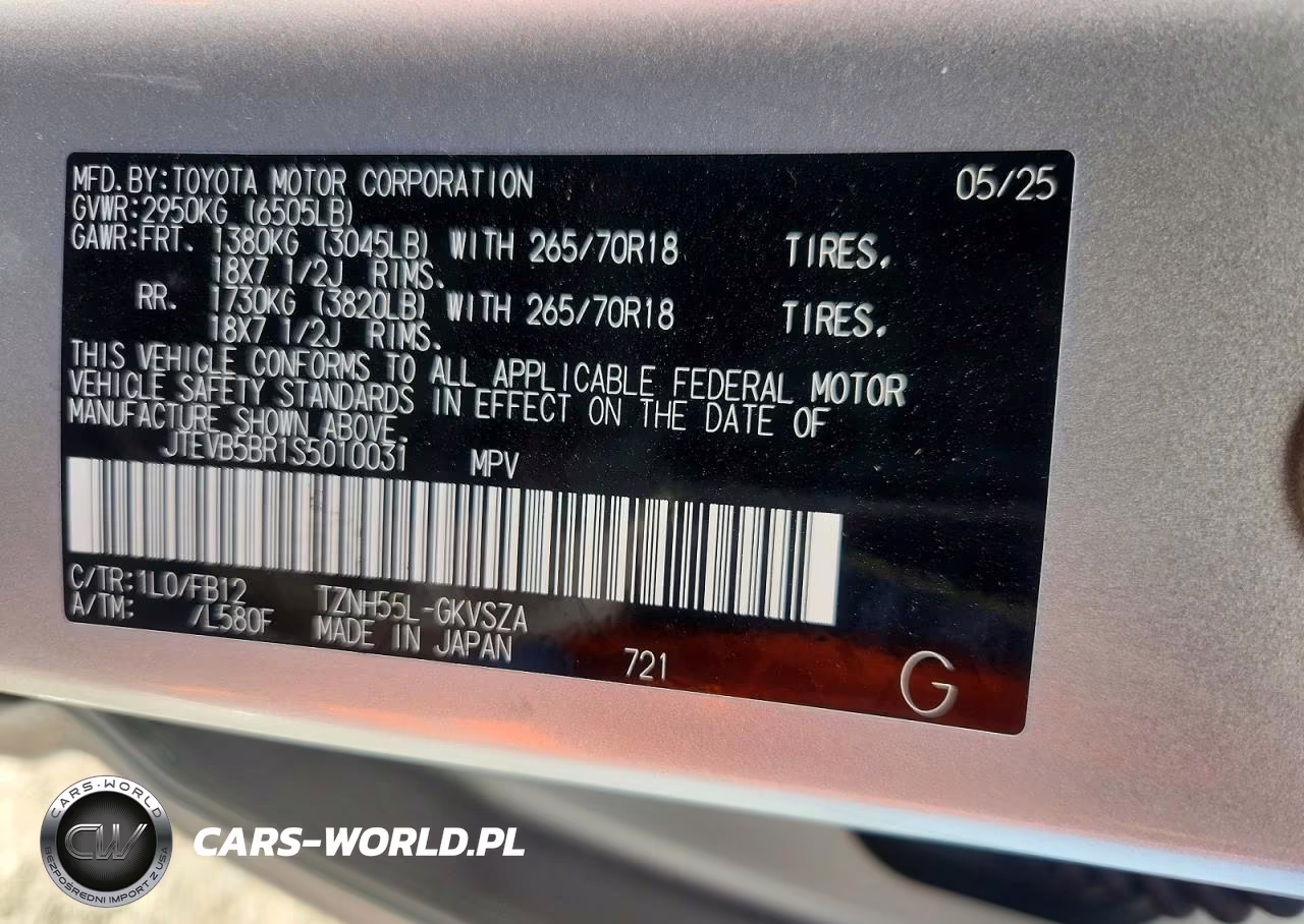 2025 Toyota 4Runner Trd Off-Road Hv VIN:JTEVB5BR1S5010031 - 14