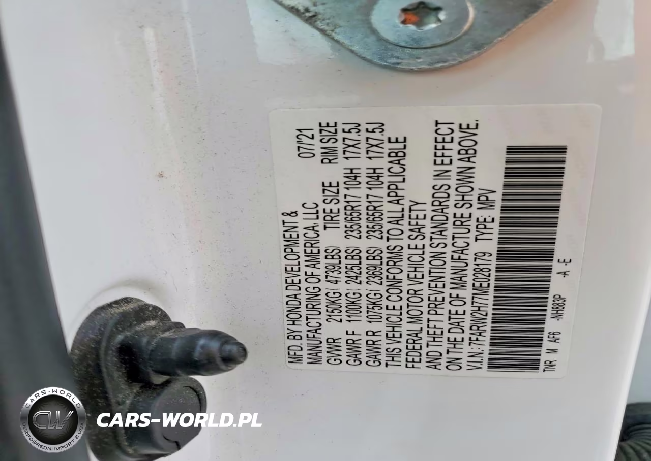 2021 Honda Cr-V Se VIN:7FARW2H77ME028179 - 14