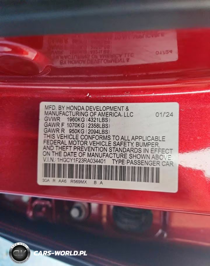 2024 Honda Accord Lx VIN:1HGCY1F23RA034401 - 13