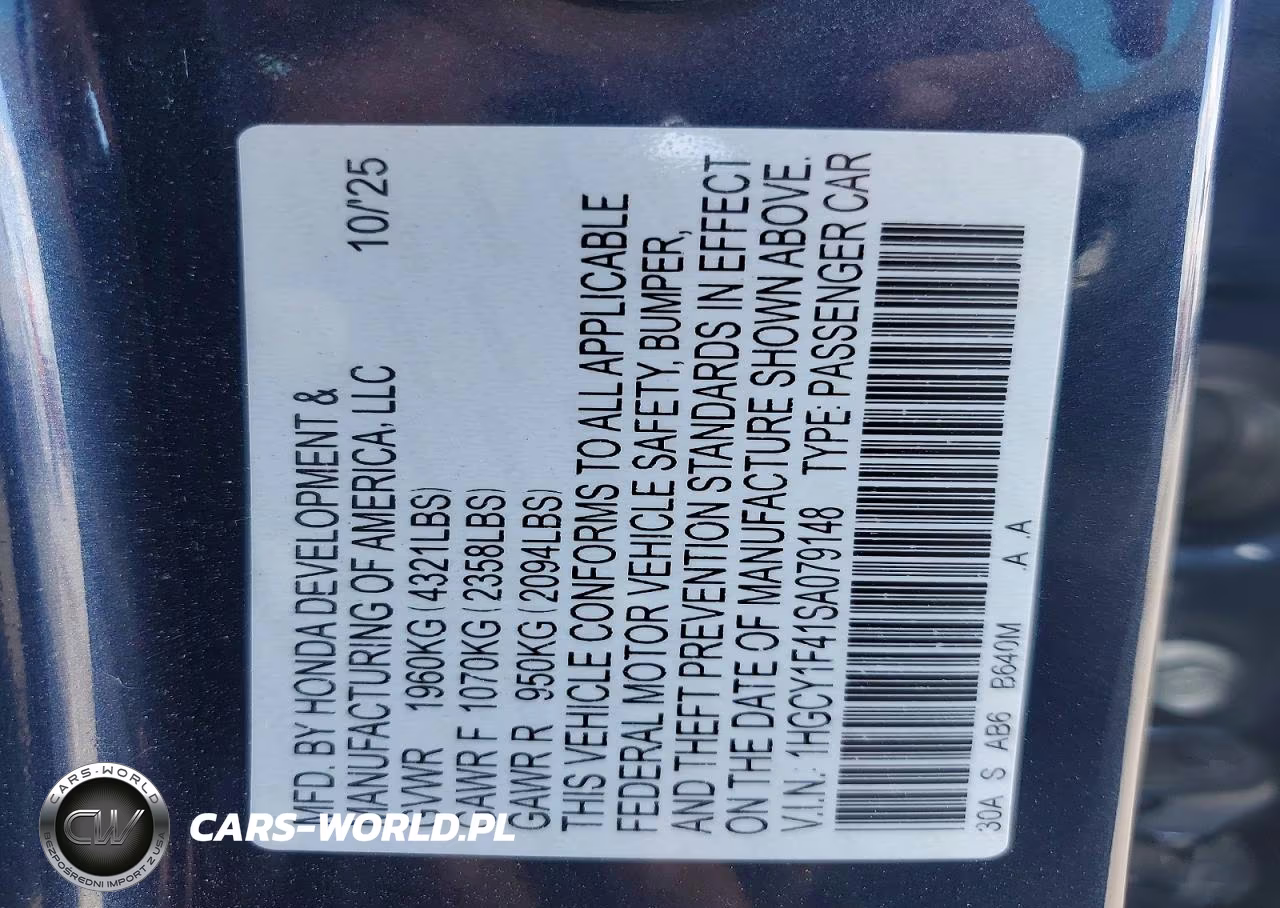 2025 Honda Accord Se VIN:1HGCY1F41SA079148 - 12