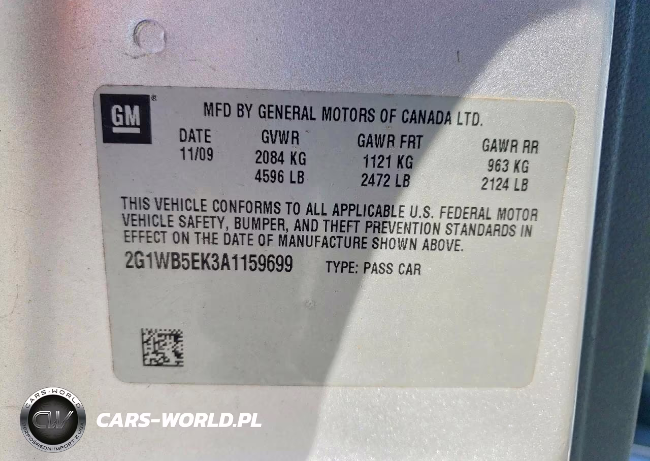 2010 Chevrolet Impala Lt VIN:2G1WB5EK3A1159699 - 12