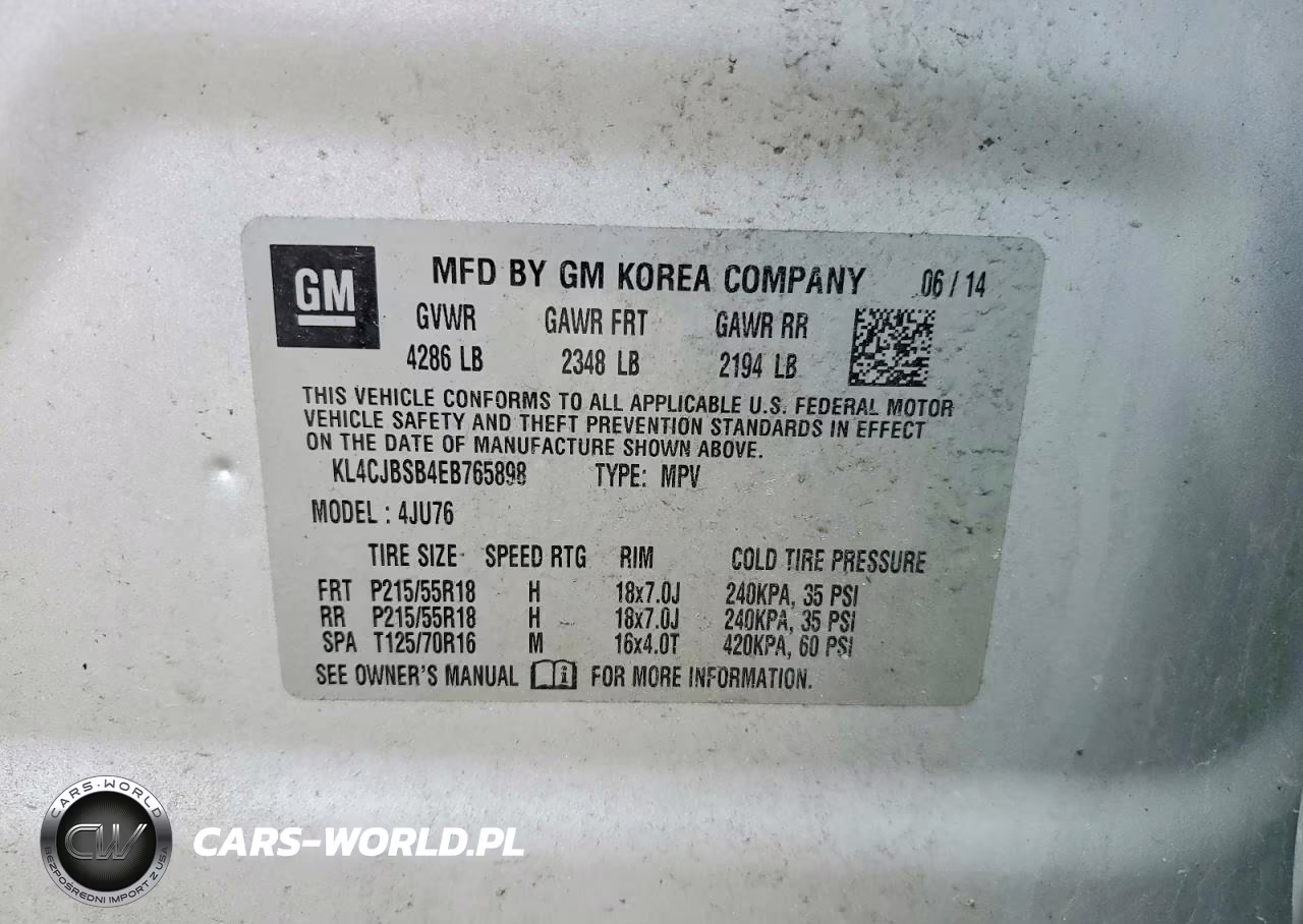 2014 Buick Encore Convenience VIN:KL4CJBSB4EB765898 - 13