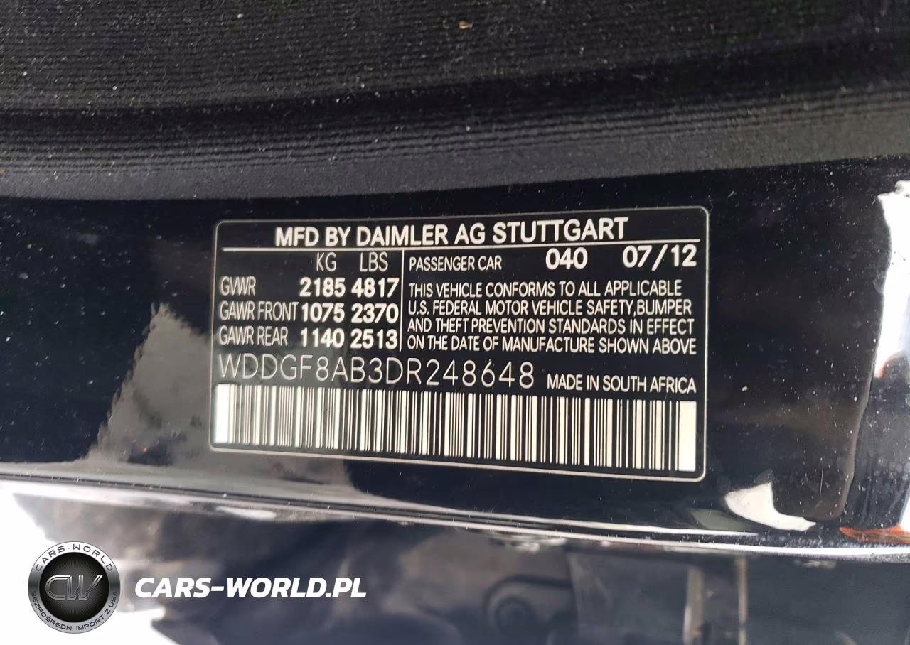 2013 Mercedes-Benz C 300 4Matic VIN:WDDGF8AB3DR248648 - 12