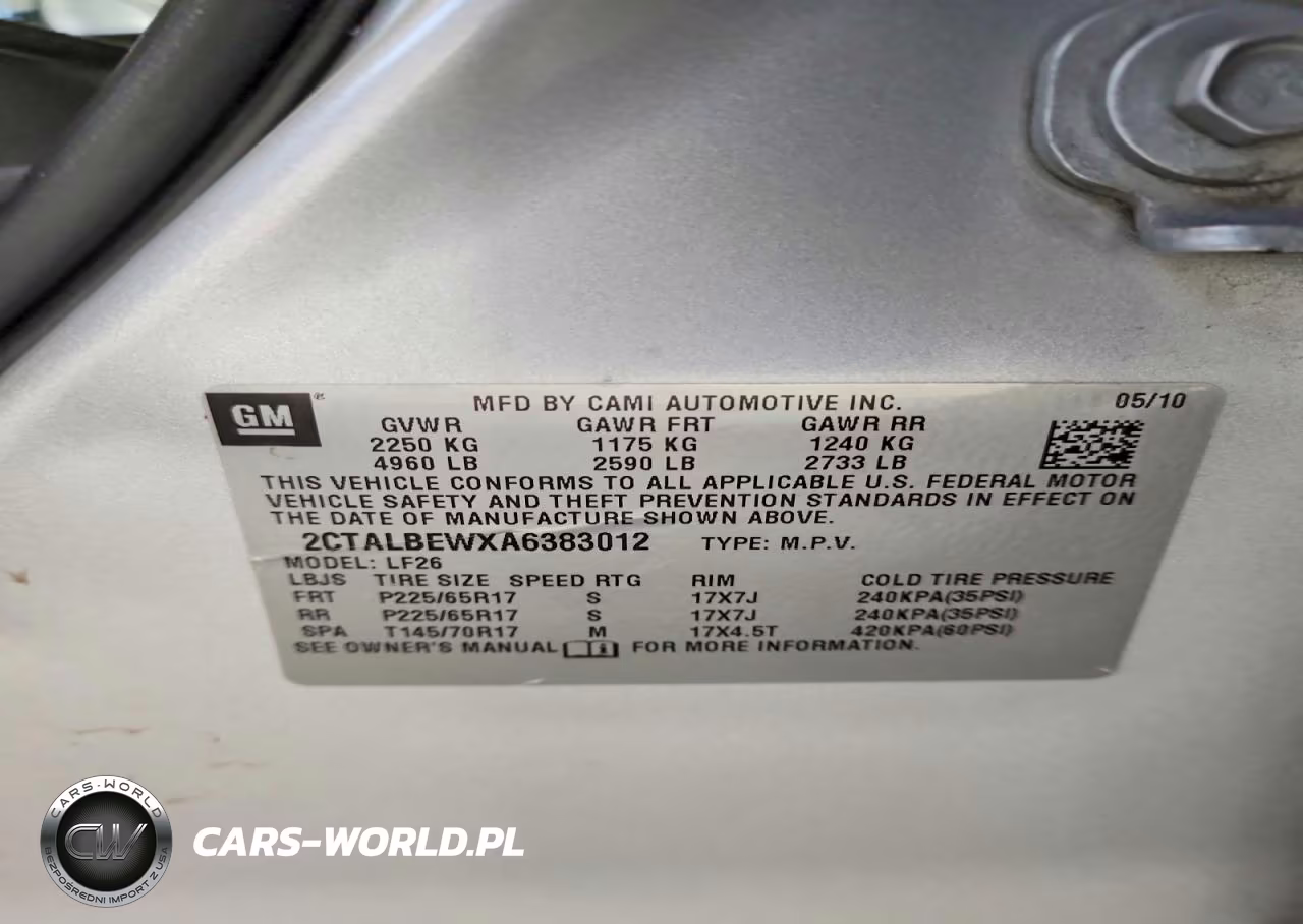 2010 GMC Terrain Sle VIN:2CTALBEWXA6383012 - 14