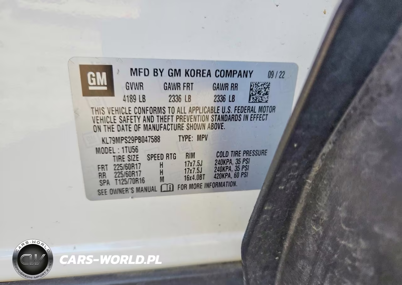 2023 Chevrolet Trailblazer Lt VIN:KL79MPS29PB047588 - 12