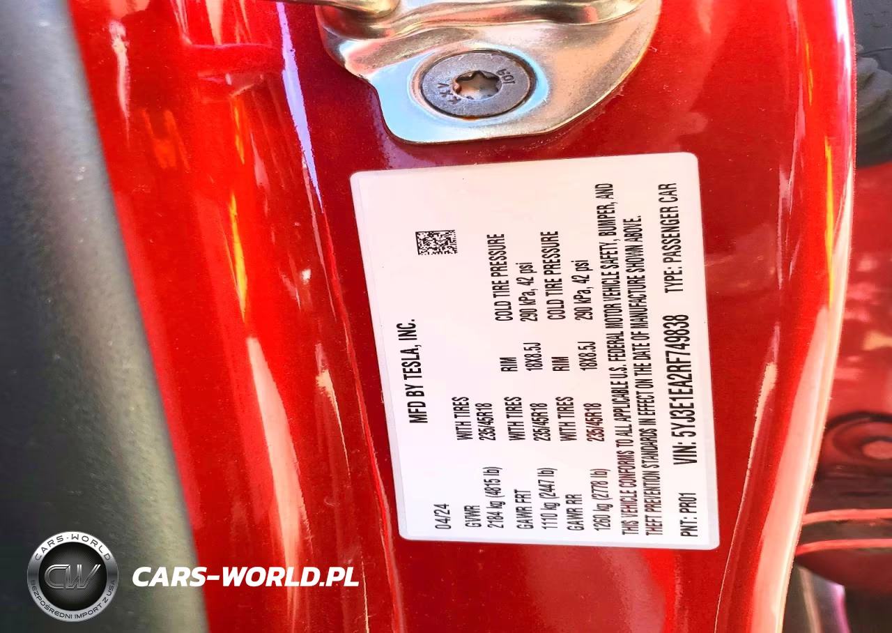 2024 Tesla Model 3 VIN:5YJ3E1EA2RF749838 - 12