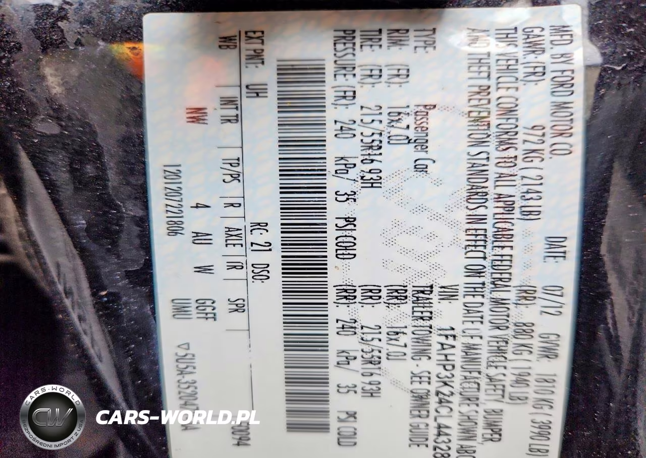 2012 Ford Focus Se VIN:1FAHP3K24CL443288 - 14