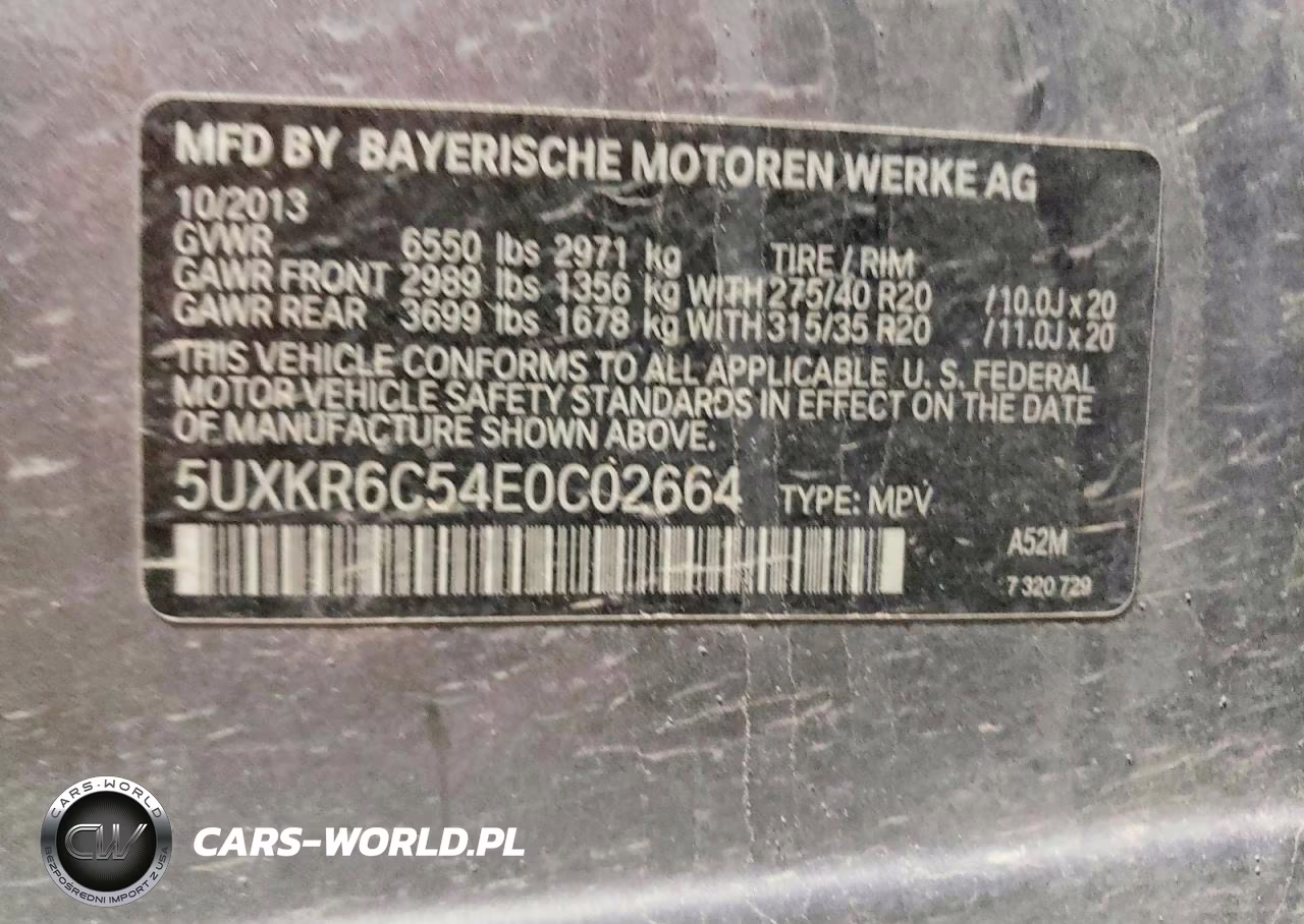 2014 BMW X5 xDrive50I VIN:5UXKR6C54E0C02664 - 13