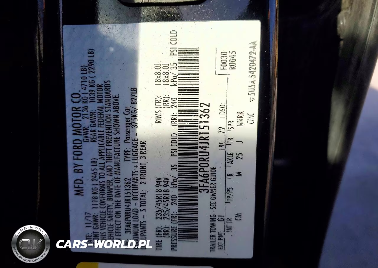 2018 Ford Fusion Hybrid VIN:3FA6P0RU4JR151362 - 12