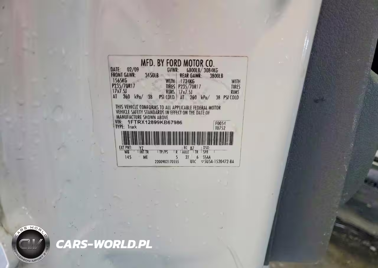 2009 Ford F150 Super Cab VIN:1FTRX12899KB67986 - 12
