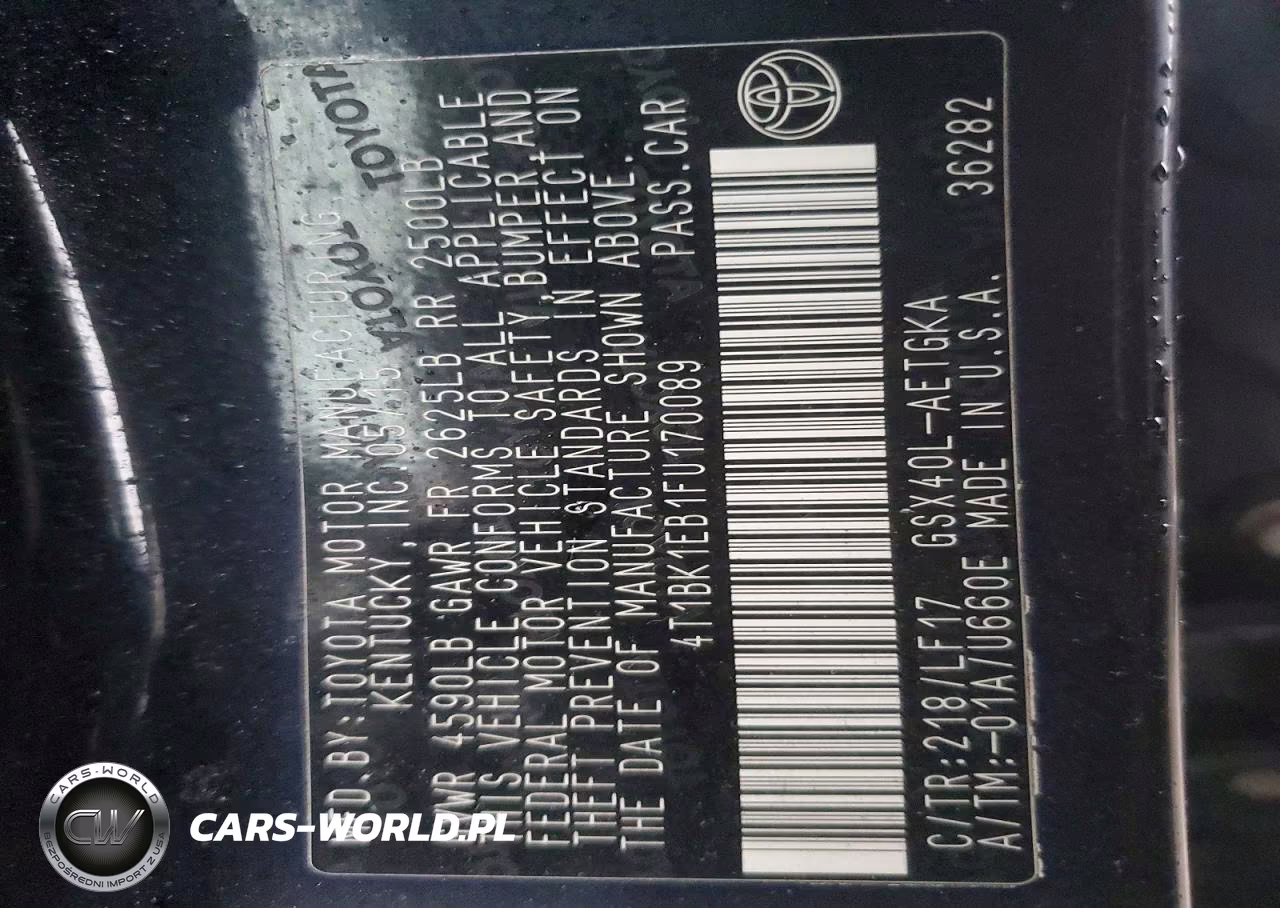 2015 Toyota Avalon Xle Premium VIN:4T1BK1EB1FU170089 - 12