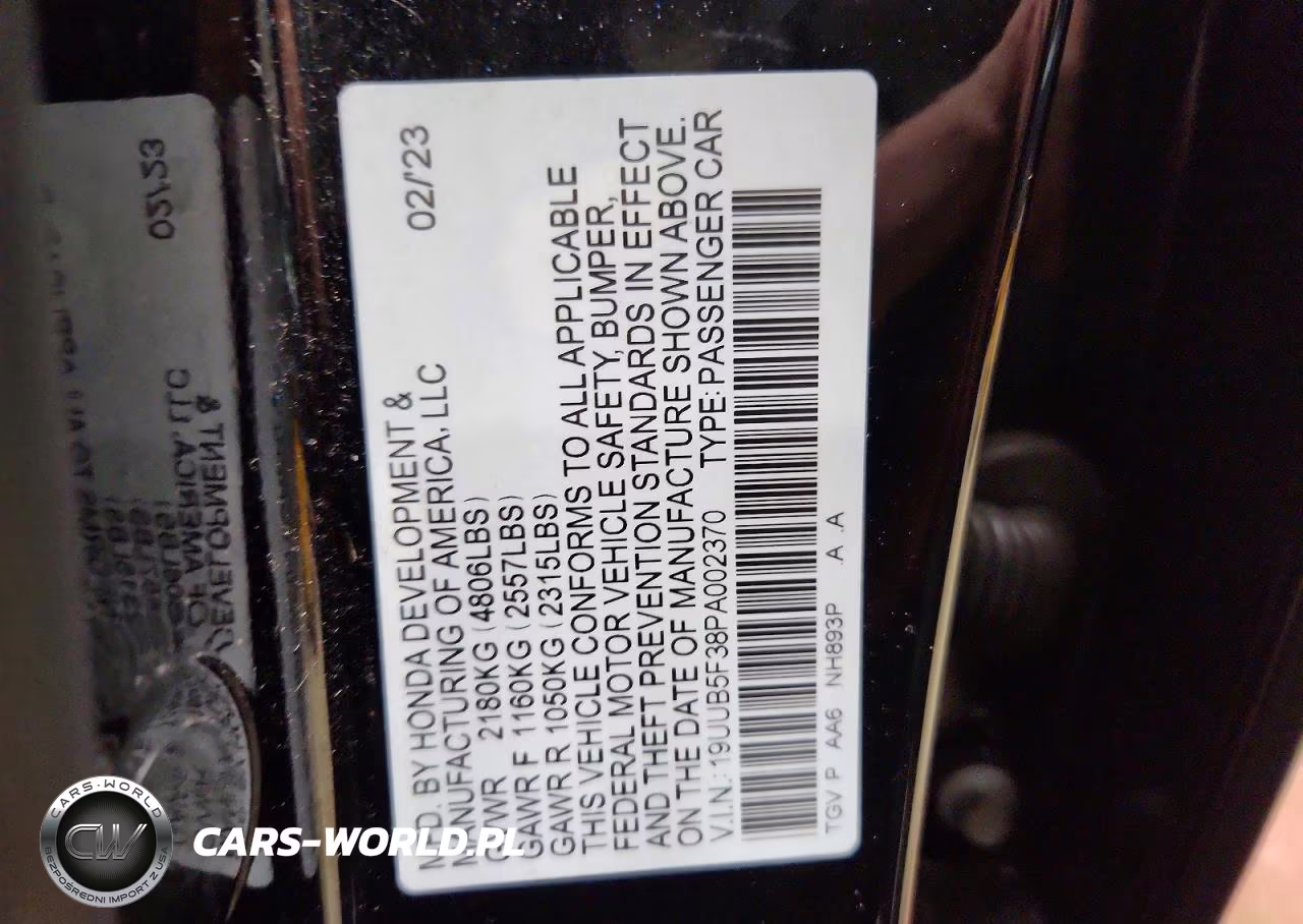 2023 Acura Tlx VIN:19UUB5F38PA002370 - 12
