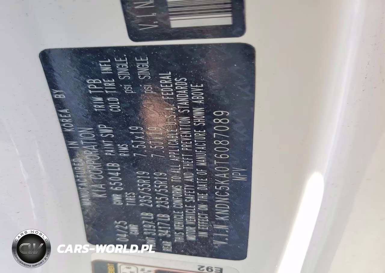 2026 Kia Carnival Hybrid Ex VIN:KNDNC5KA0T6087089 - 13