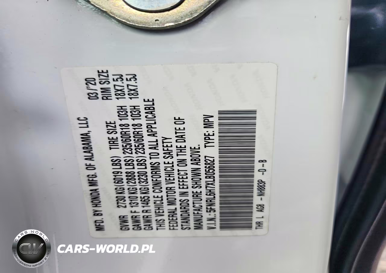2020 Honda Odyssey Exl VIN:5FNRL6H7XLB056827 - 14