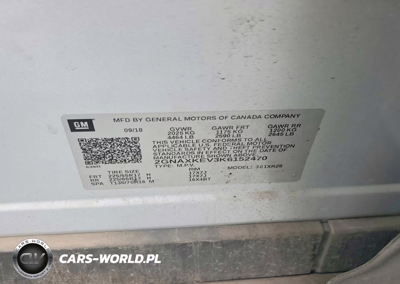 2019 Chevrolet Equinox Lt VIN:2GNAXKEV3K6152470 - 13