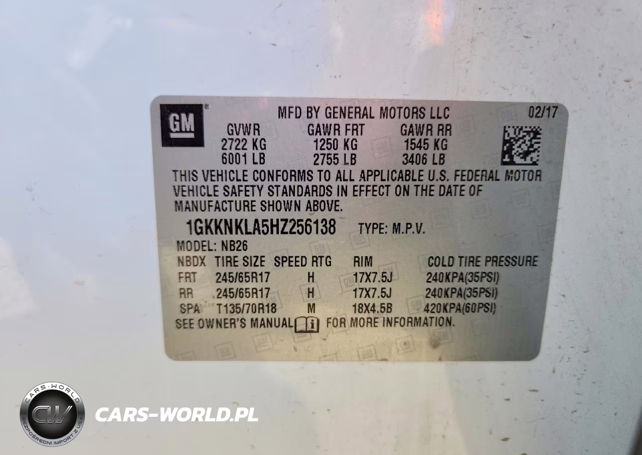 2017 GMC Acadia Sle VIN:1GKKNKLA5HZ256138 - 13
