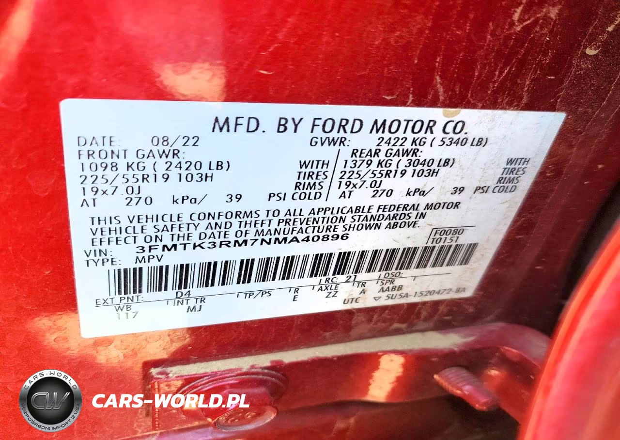 2022 Ford Mustang Mach-E Premium VIN:3FMTK3RM7NMA40896 - 13