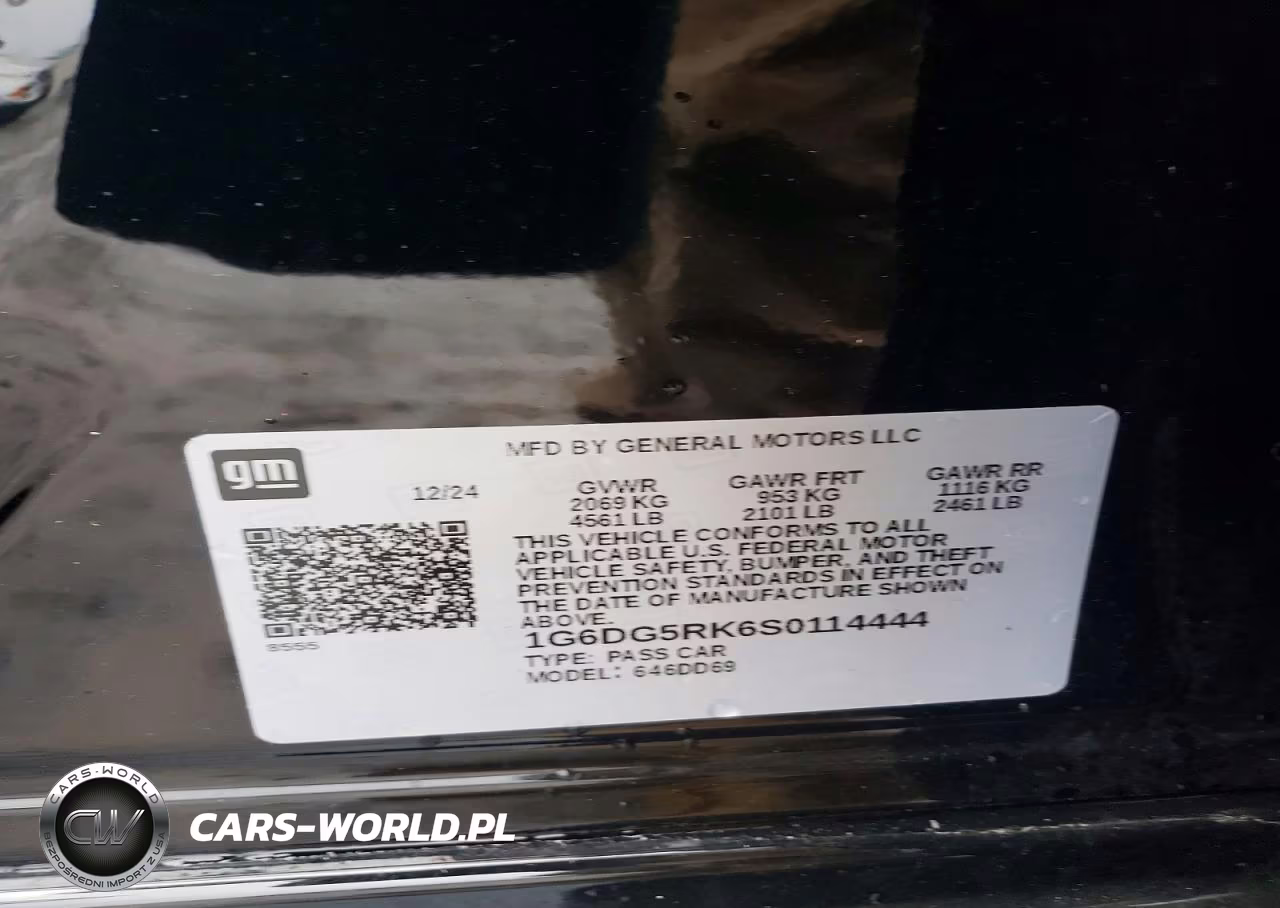 2025 Cadillac Ct4 Sport VIN:1G6DG5RK6S0114444 - 12