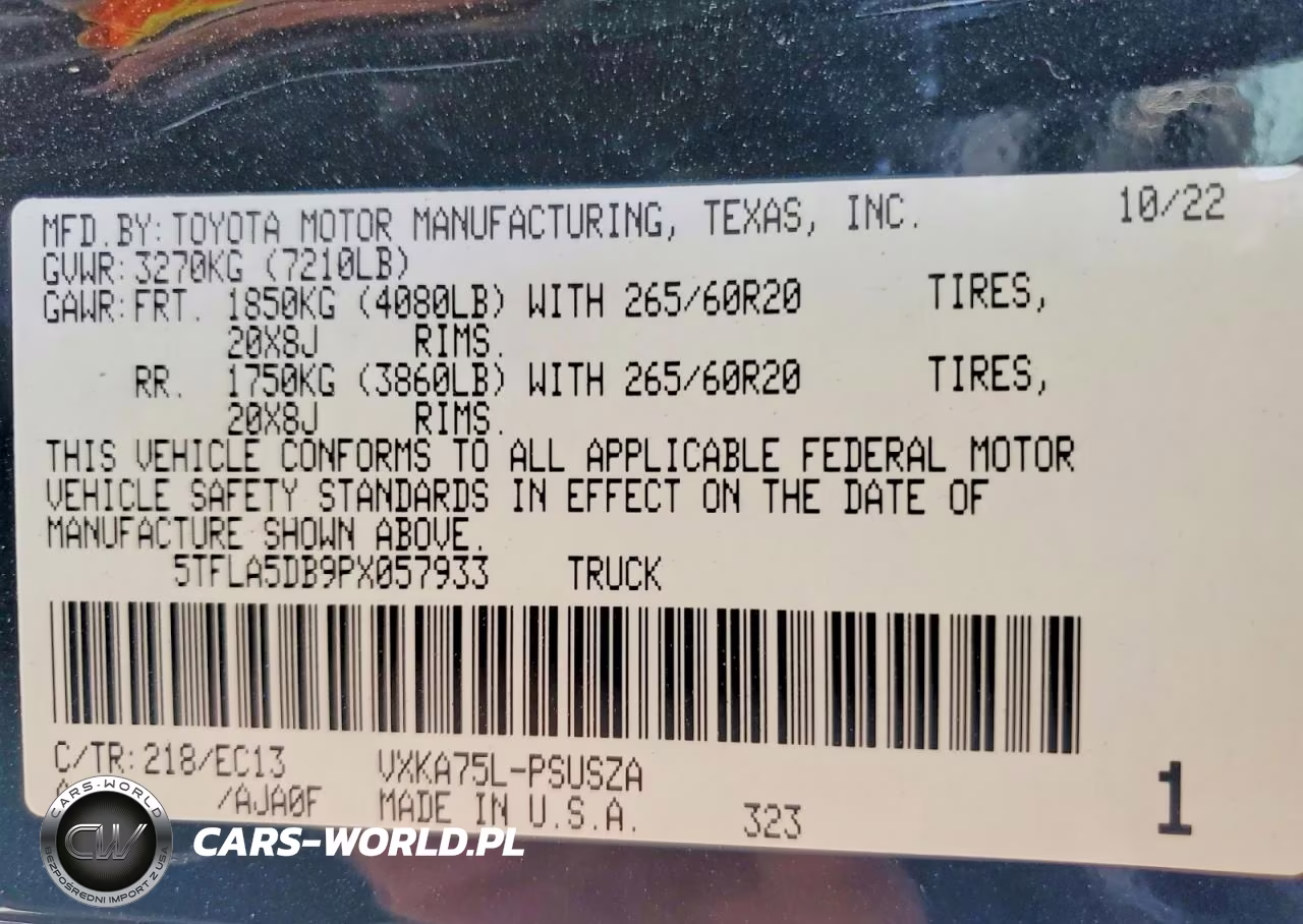 2023 Toyota Tundra Sr5 VIN:5TFLA5DB9PX057933 - 12