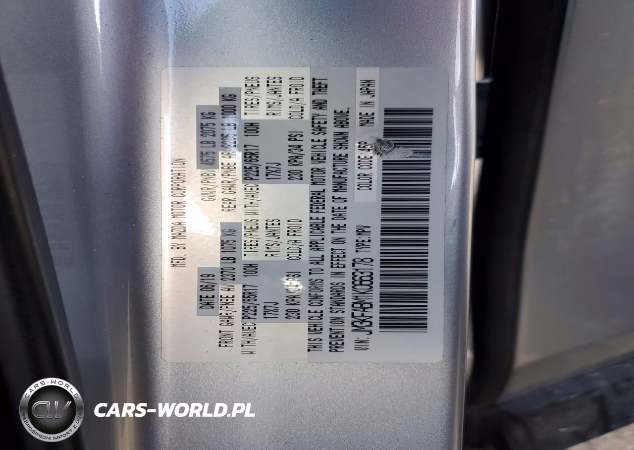 2019 Mazda Cx-5 Sport VIN:JM3KFABM1K0663178 - 13