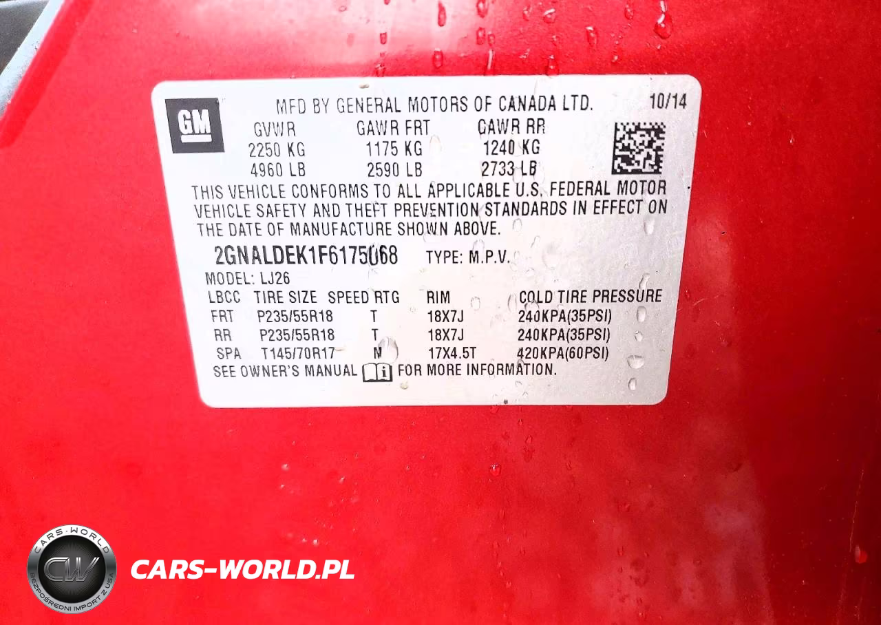 2015 Chevy Equinox VIN:2GNALDEK1F6175068 - 13