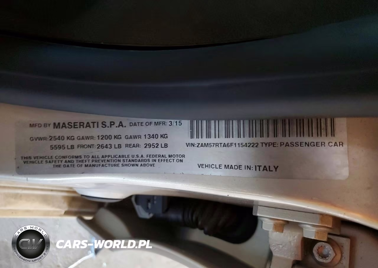 2015 Maserati Ghibli S VIN:ZAM57RTA6F1154222 - 12