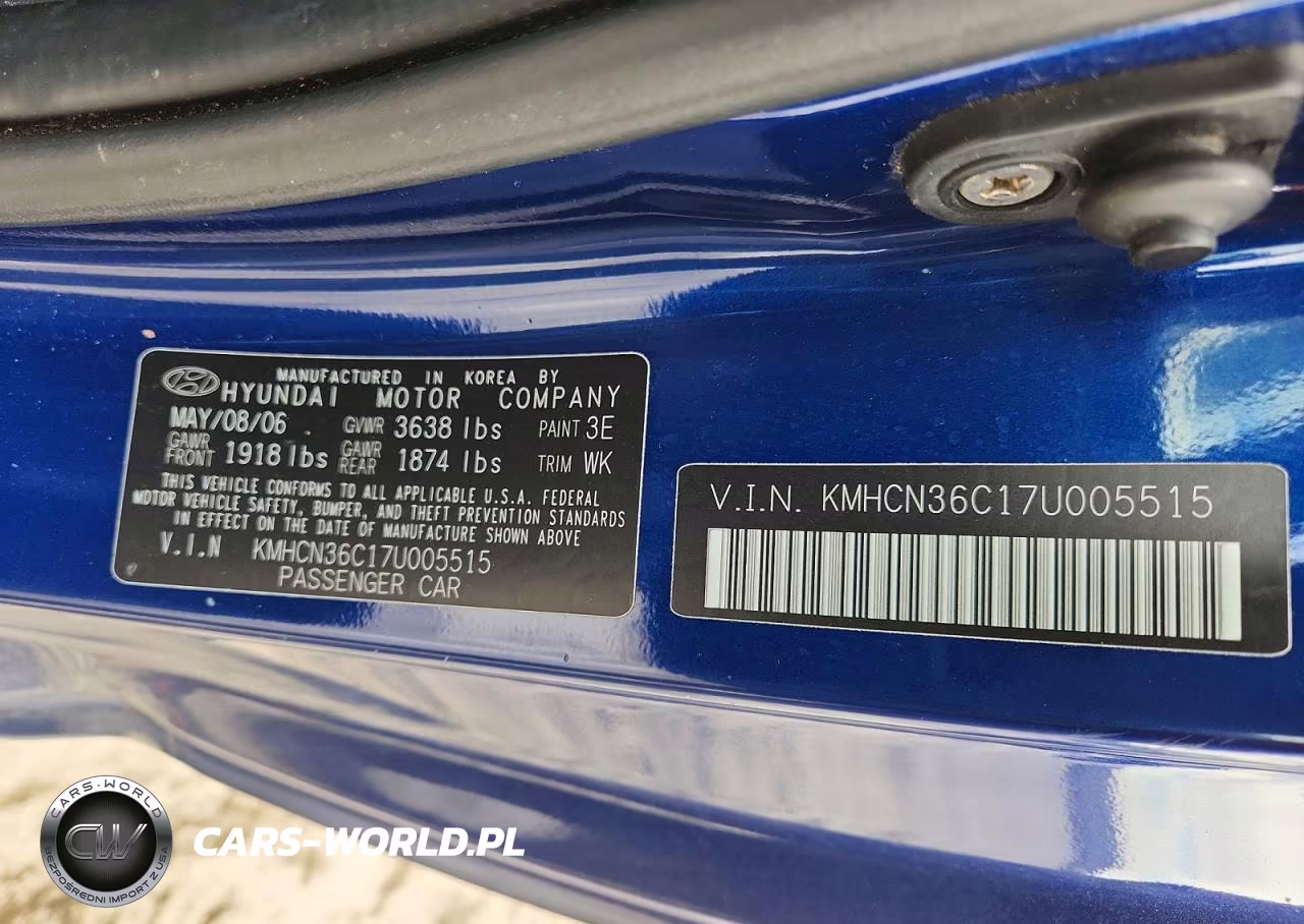 2007 Hyundai Accent Gs VIN:KMHCN36C17U005515 - 12
