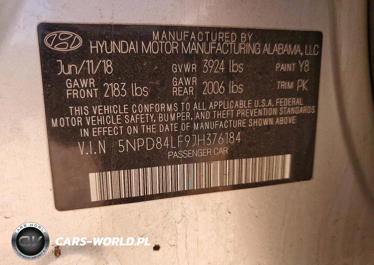 2018 Hyundai Elantra Limited VIN:5NPD84LF9JH376184 - 12