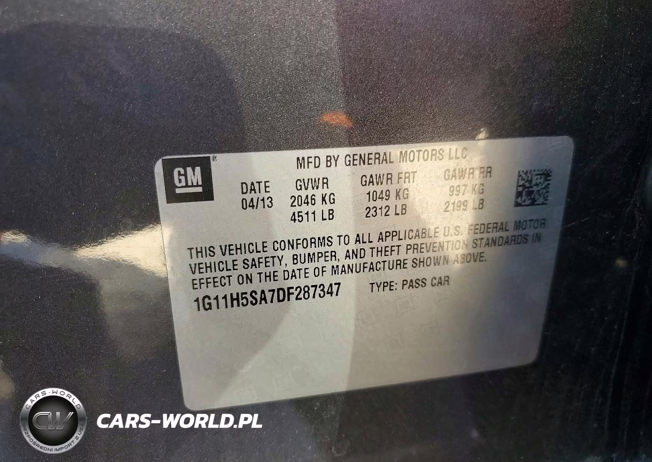 2013 Chev Malibu Ltz VIN:1G11H5SA7DF287347 - 12