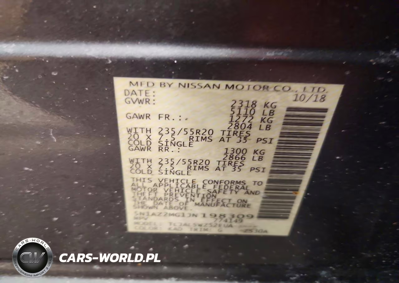2018 Nissan Murano Platinum VIN:5N1AZ2MG1JN198309 - 13