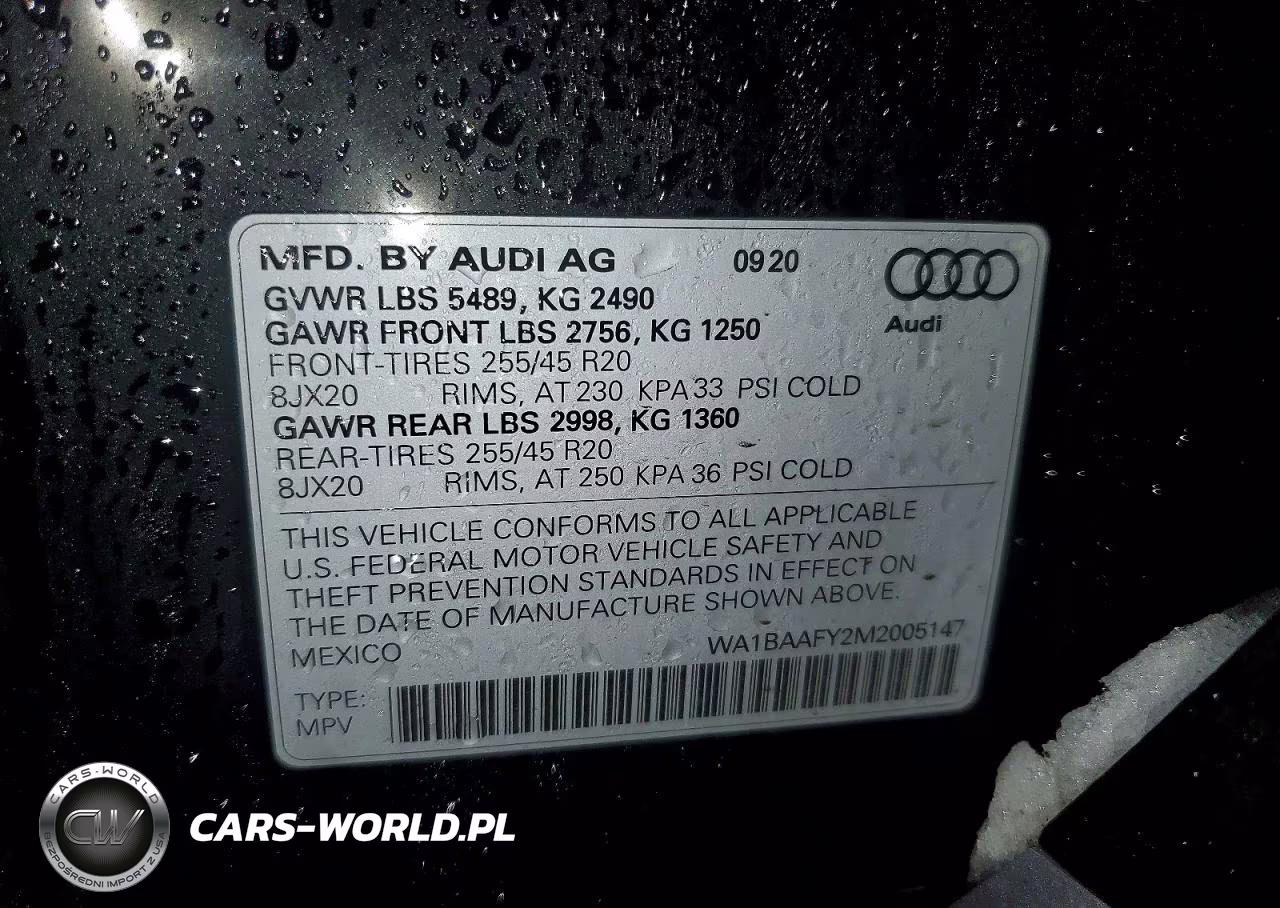 2021 Audi Q5 Premium Plus VIN:WA1BAAFY2M2005147 - 12