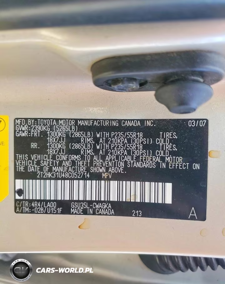 2008 Lexus Rx 350 Base VIN:2T2HK31U48C052714 - 13