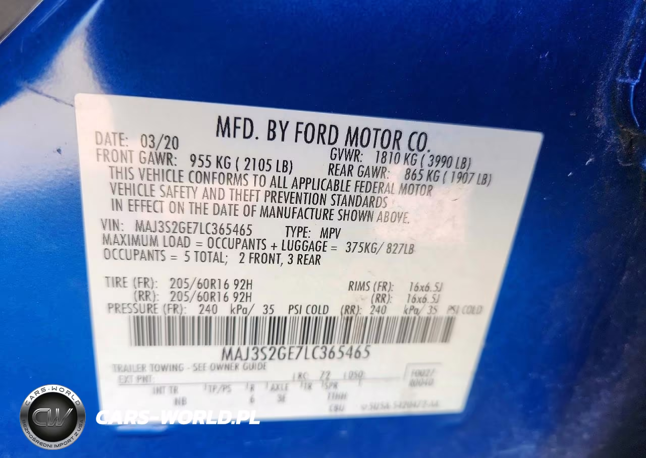 2020 Ford Ecosport Se VIN:MAJ3S2GE7LC365465 - 13