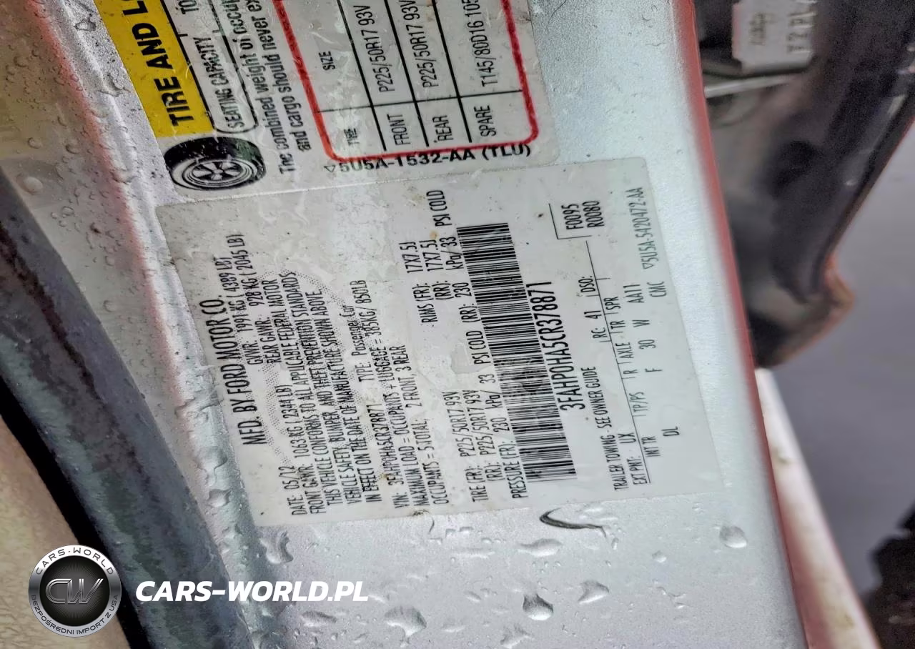 2012 Ford Fusion Se VIN:3FAHP0HA5CR378871 - 12