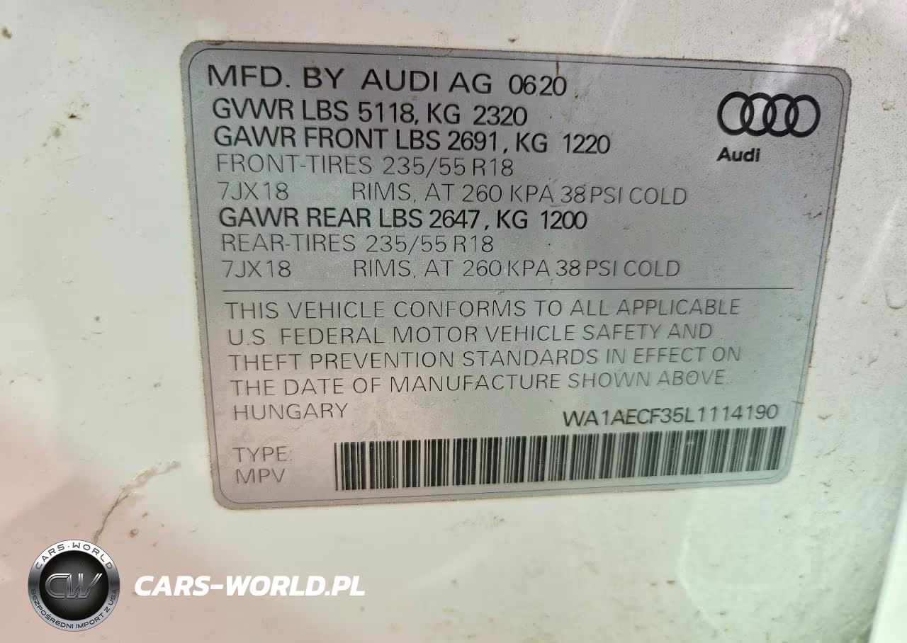2020 Audi Q3 Premium VIN:WA1AECF35L1114190 - 13
