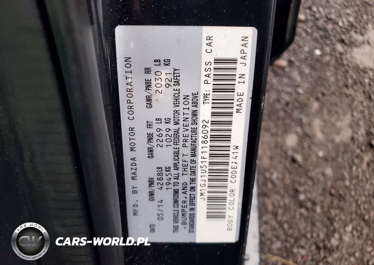 2015 Mazda 6 Sport VIN:JM1GJ1U51F1186092 - 12