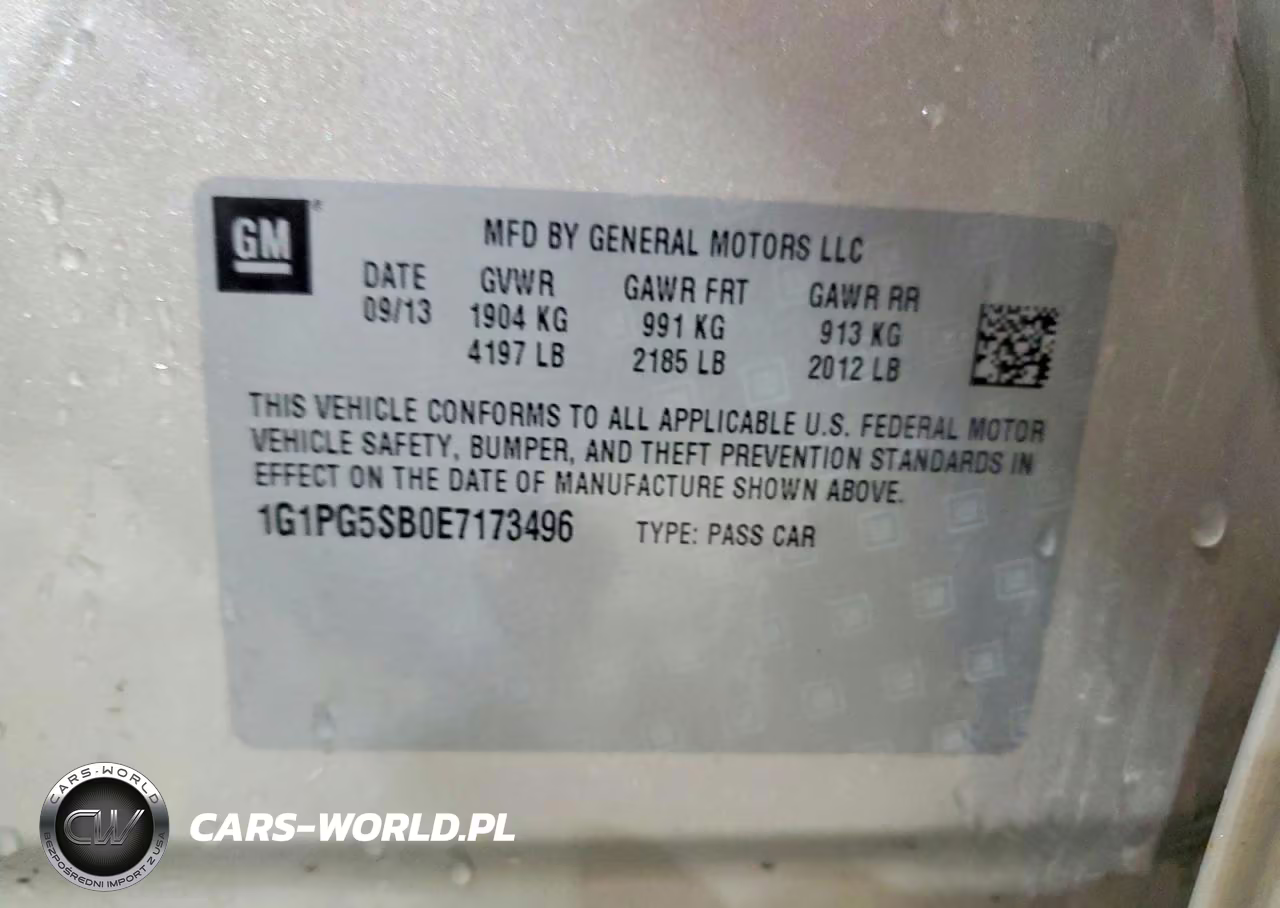 2014 Chevrolet Cruze Ltz VIN:1G1PG5SB0E7173496 - 12
