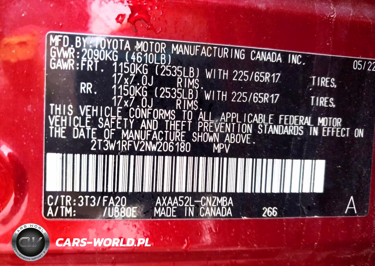 2022 Toyota Rav4 Xle VIN:2T3W1RFV2NW206180 - 13