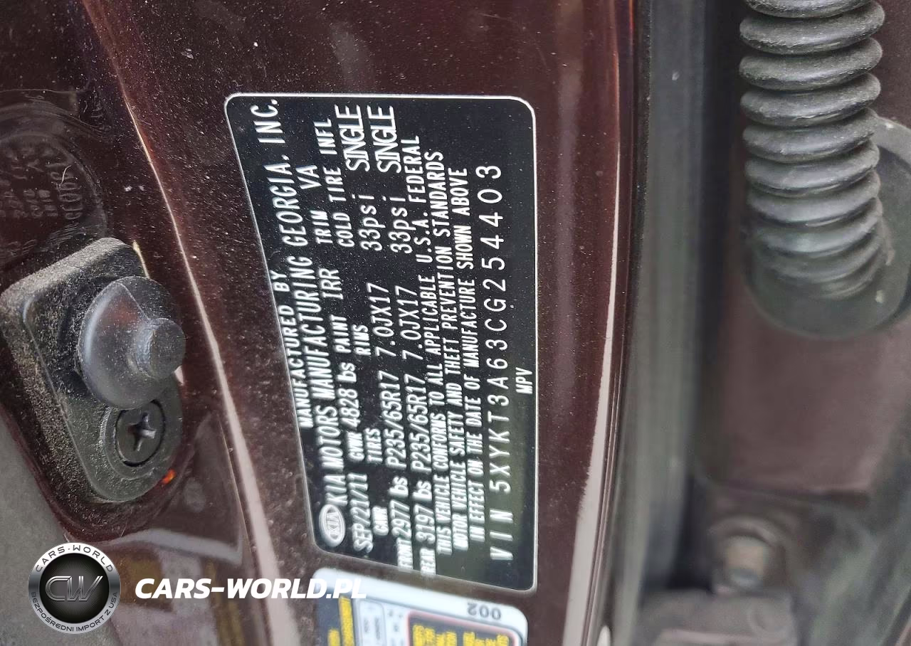 2012 Kia Sorento VIN:5XYKT3A63CG254403 - 13