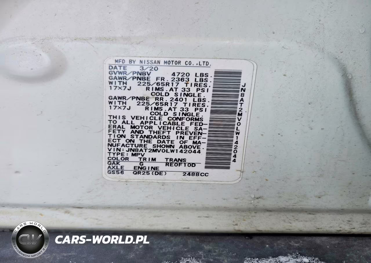 2020 Nissan Rogue S VIN:JN8AT2MV0LW142044 - 12
