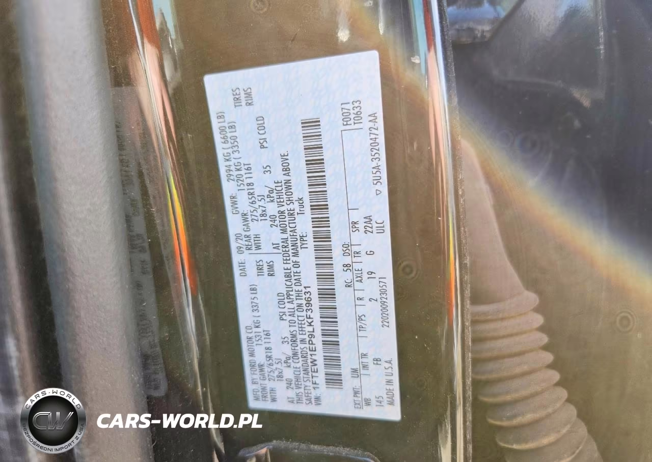 2020 Ford F150 Supercrew VIN:1FTEW1EP9LKF39631 - 12