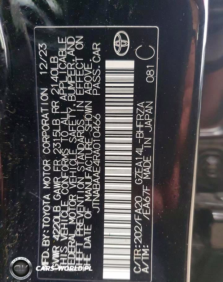 2024 Toyota Gr Corolla Core VIN:JTNABAAE4RA010466 - 12