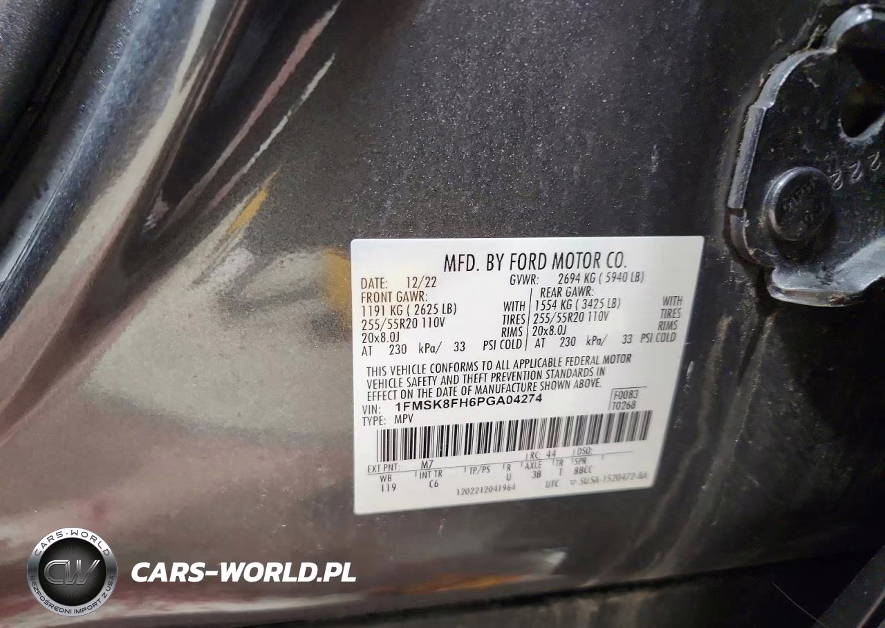 2023 Ford Explorer Limited VIN:1FMSK8FH6PGA04274 - 12