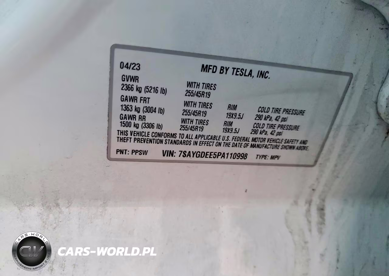 2023 Tesla Model Y VIN:7SAYGDEE5PA110998 - 14