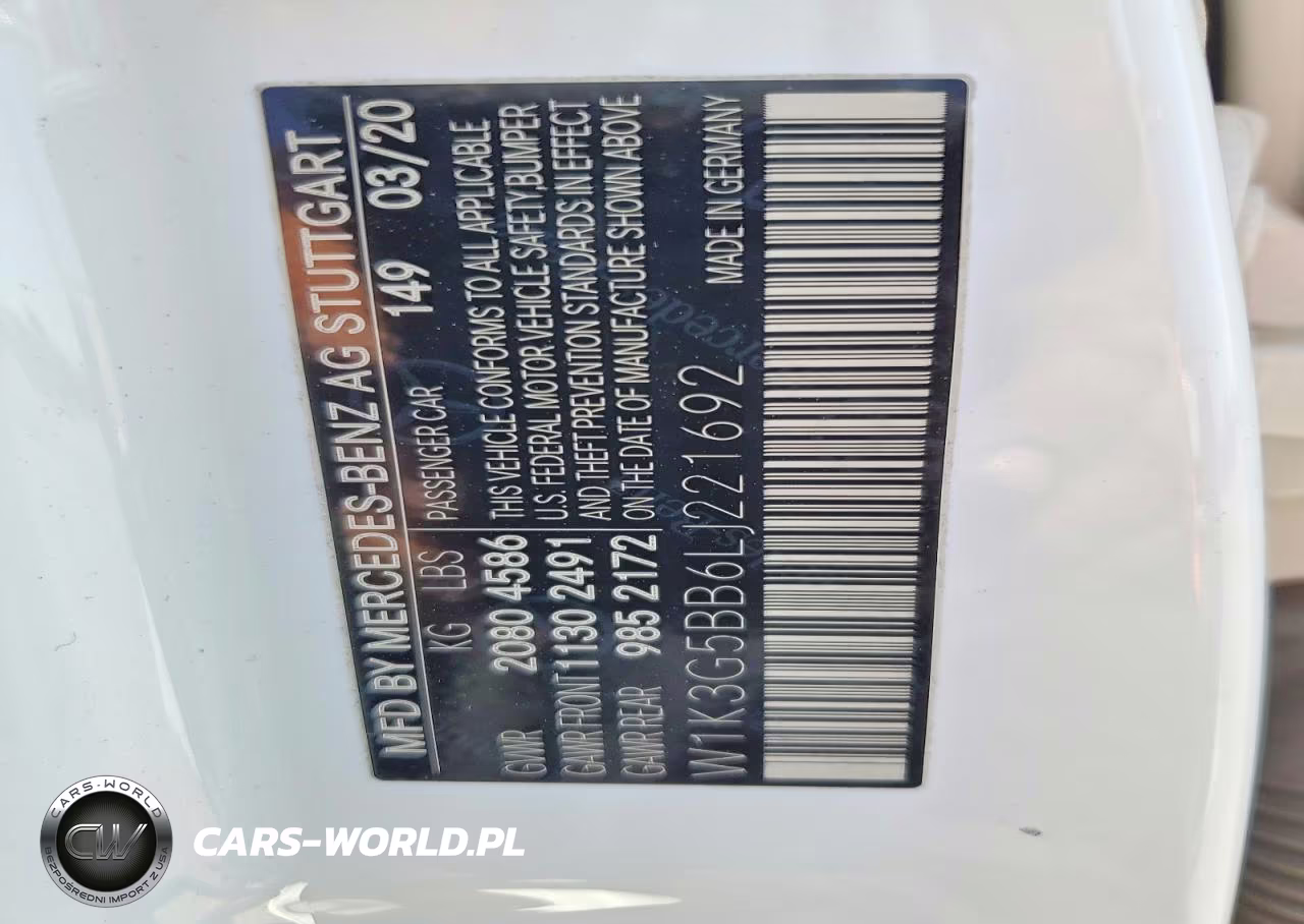 2020 Mercedes-Benz A 35 Amg VIN:W1K3G5BB6LJ221692 - 12