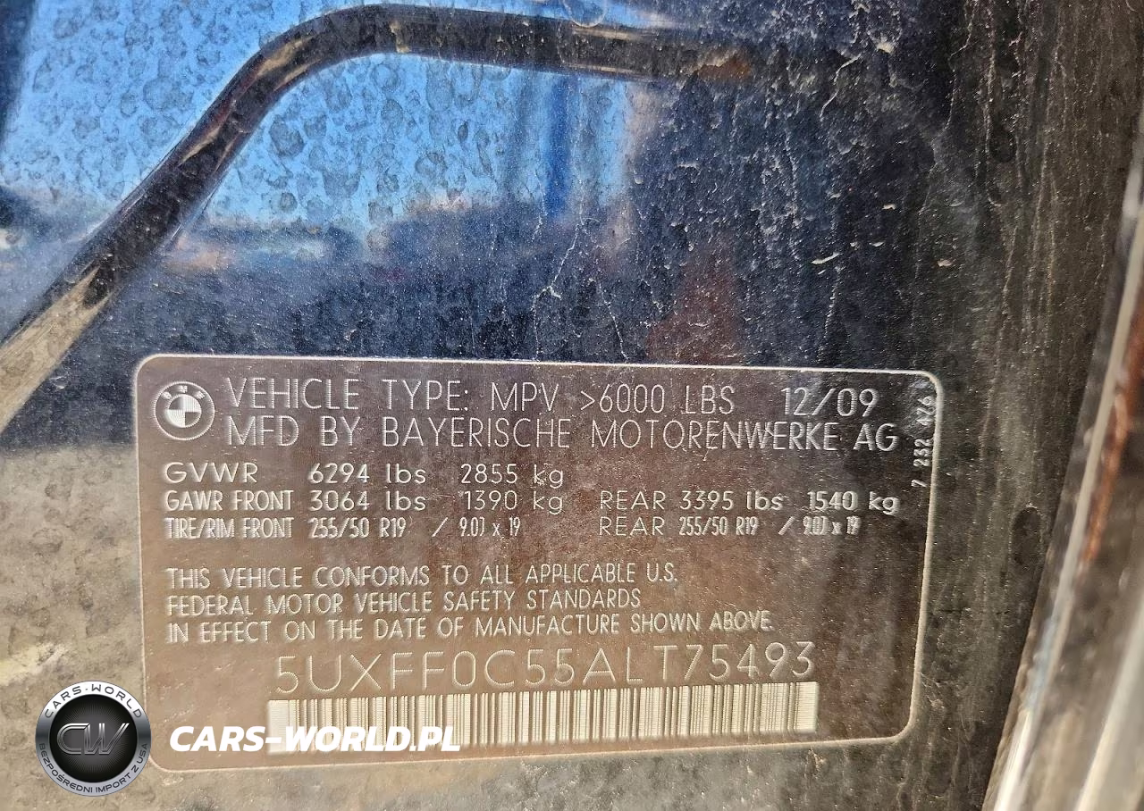 2010 BMW X5 xDrive35D VIN:5UXFF0C55ALT75493 - 13