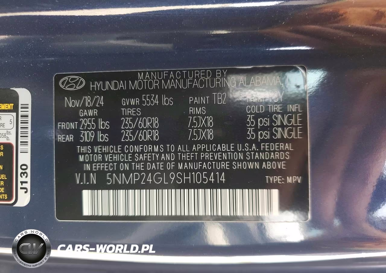 2025 Hyundai Santa Fe Sel VIN:5NMP24GL9SH105414 - 14