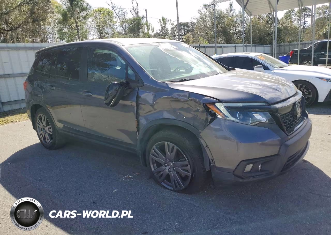 2021 Honda Passport Exl VIN:5FNYF7H59MB010396 - 4